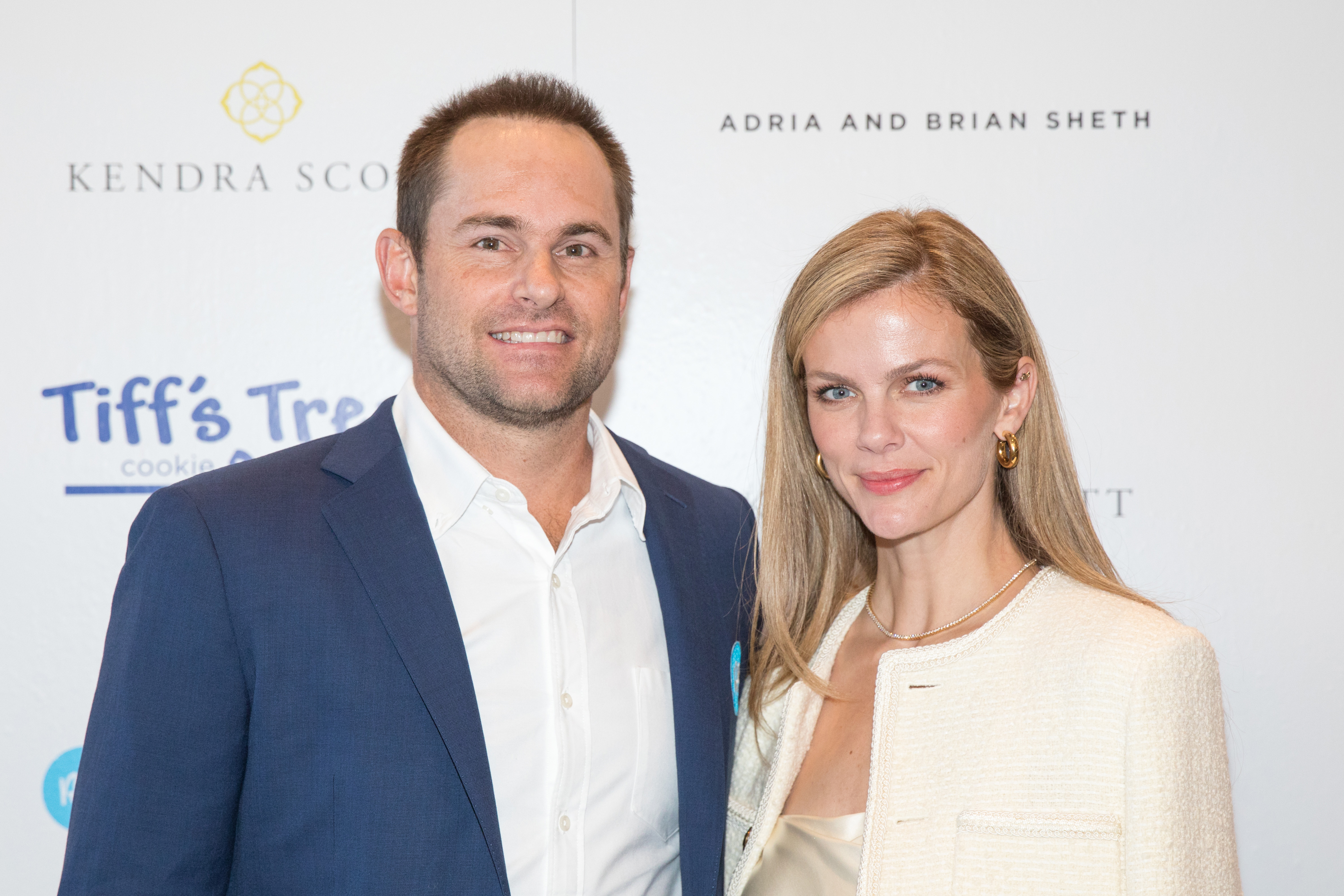 Andy Roddick (L) and Brooklyn Decker attend the 2022 Andy Roddick Foundation Gala at JW Marriott Austin on April 09, 2022 in Austin, Texas. 